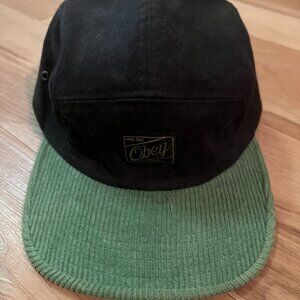 Obey Green & Black Hat